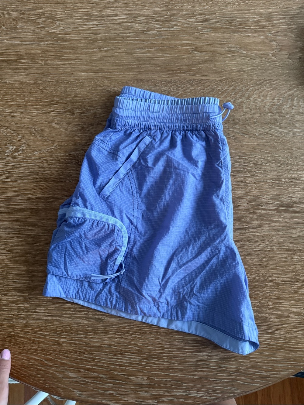 Outdoor Voices Purple Womens Cargo Shorts with Elastic Waist